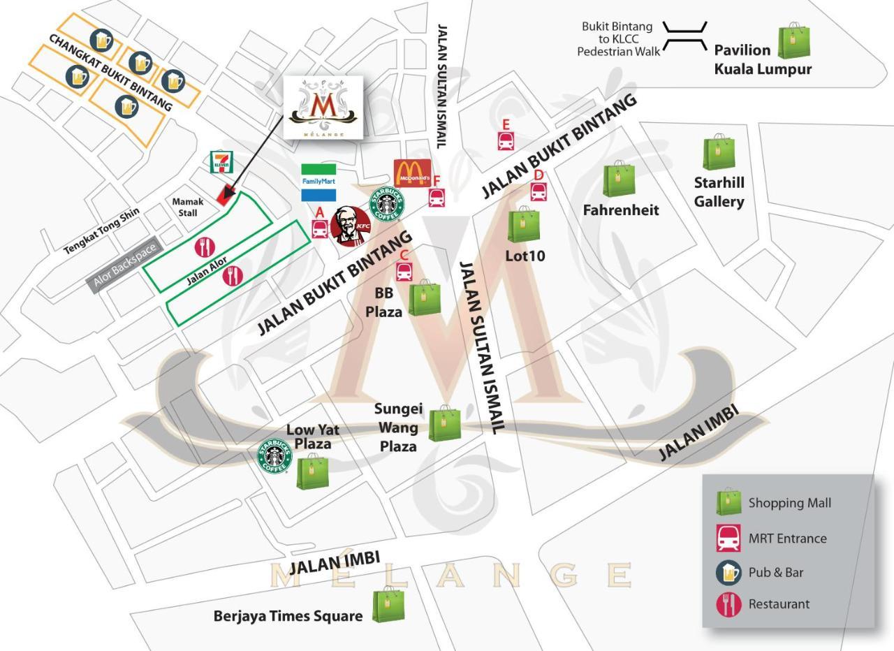 Melange Boutique Hotel Bukit Bintang Kuala Lumpur Zewnętrze zdjęcie